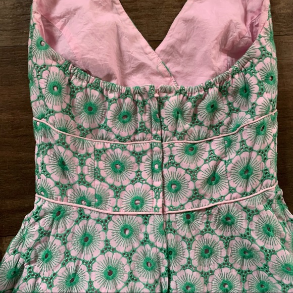 Lilly Pulitzer eyelet embroidered floral halter dress - Picture 7 of 11